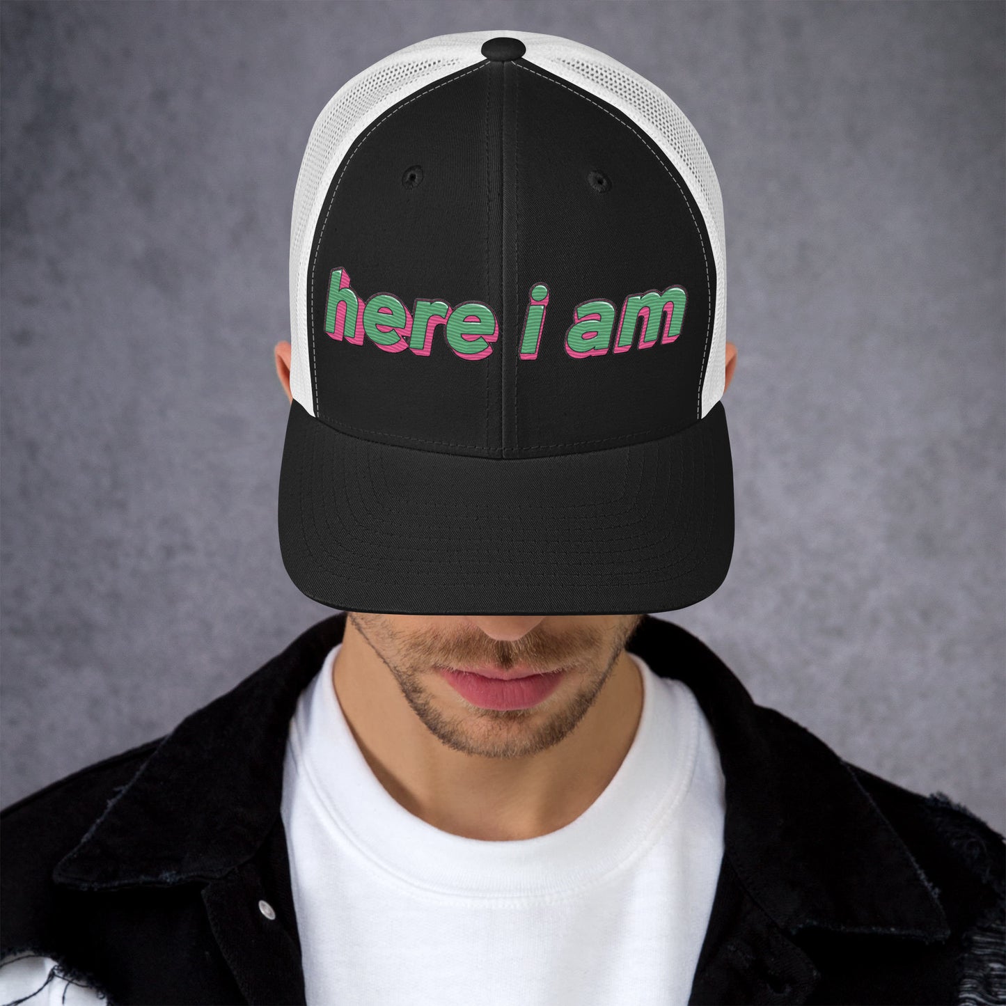 Here I Am Trucker Cap