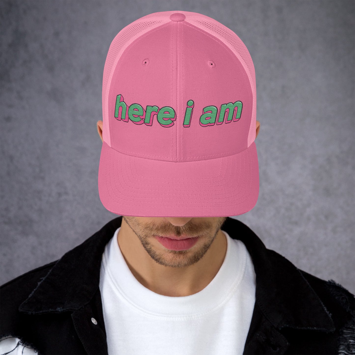 Here I Am Trucker Cap