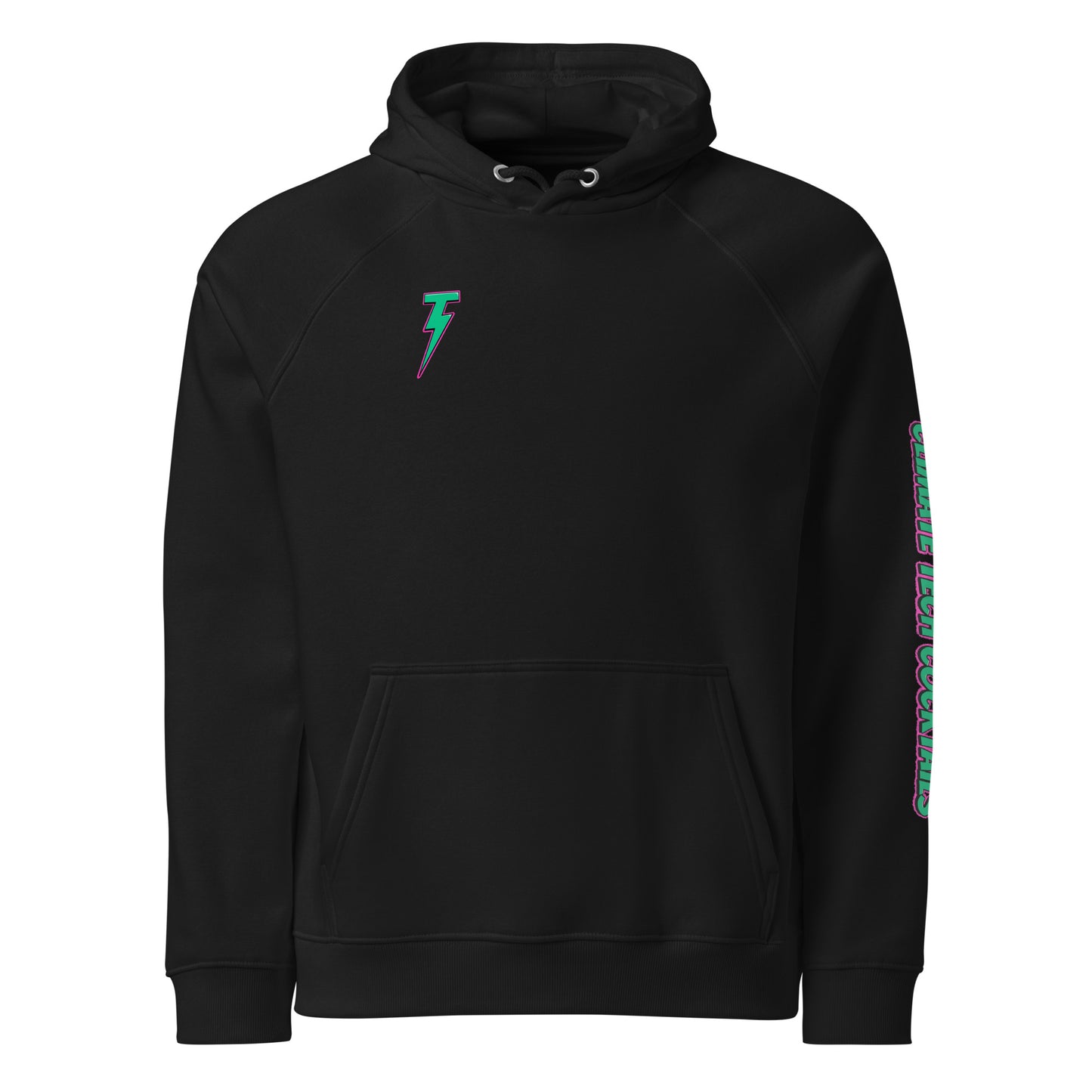 Sleeve Logo Unisex Eco Raglan Hoodie