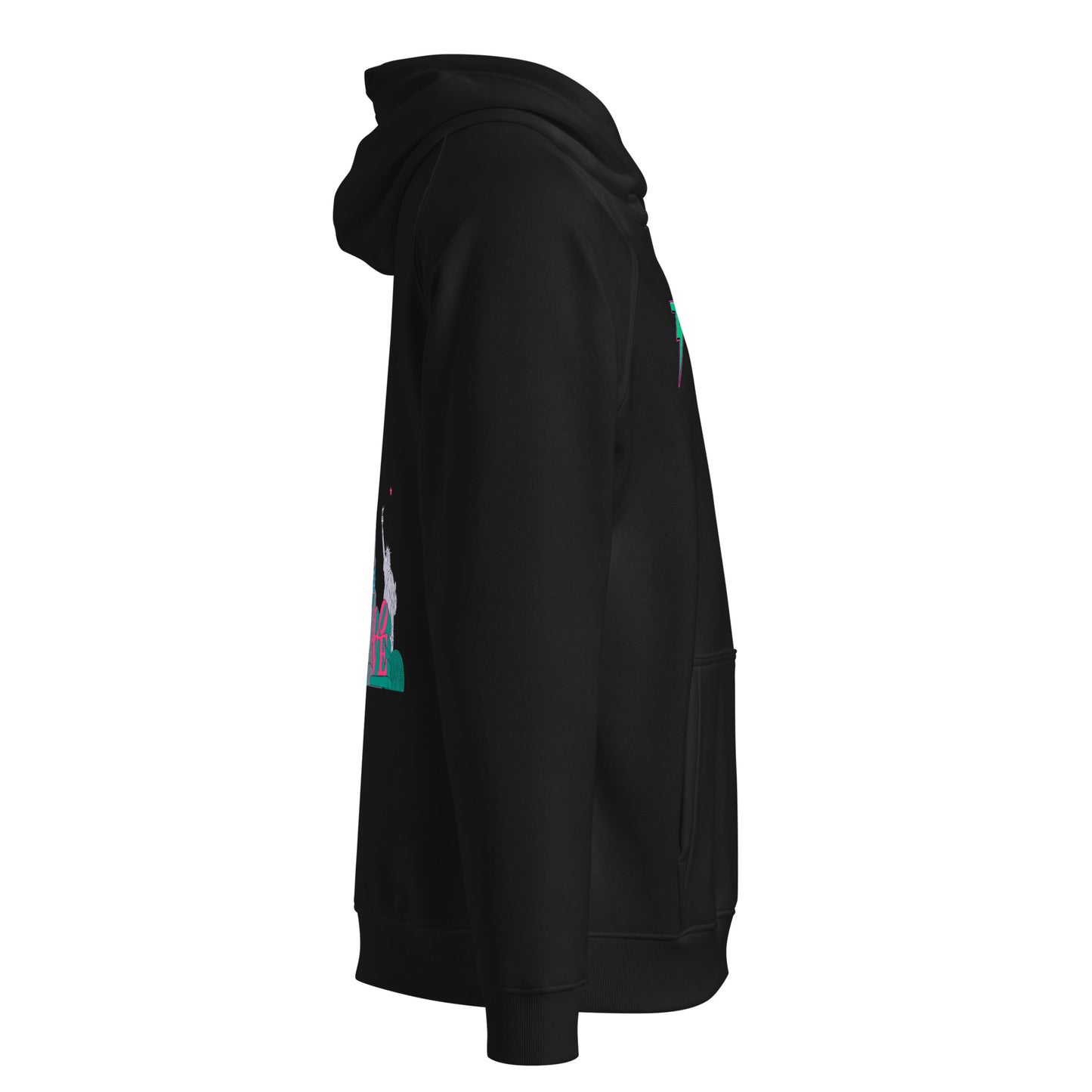 Sleeve Logo Unisex Eco Raglan Hoodie