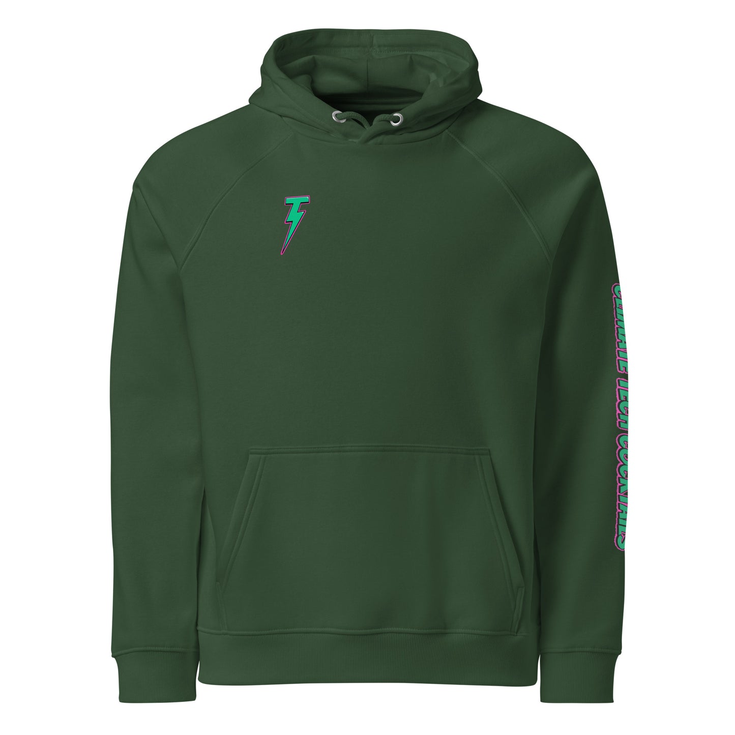 Sleeve Logo Unisex Eco Raglan Hoodie