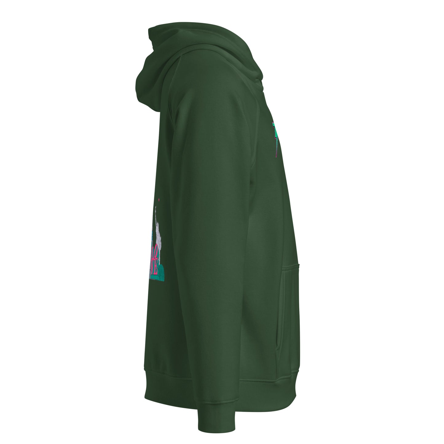 Sleeve Logo Unisex Eco Raglan Hoodie