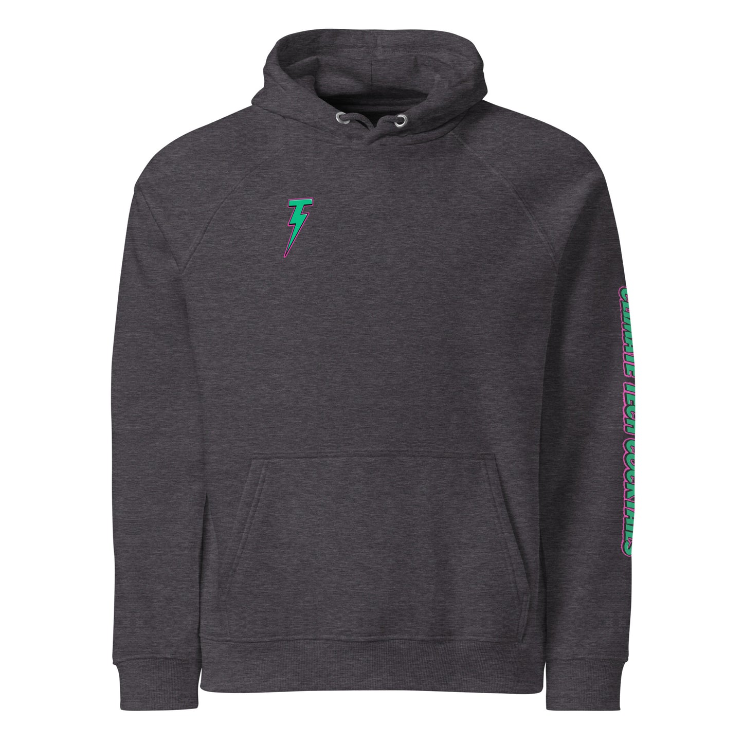 Sleeve Logo Unisex Eco Raglan Hoodie