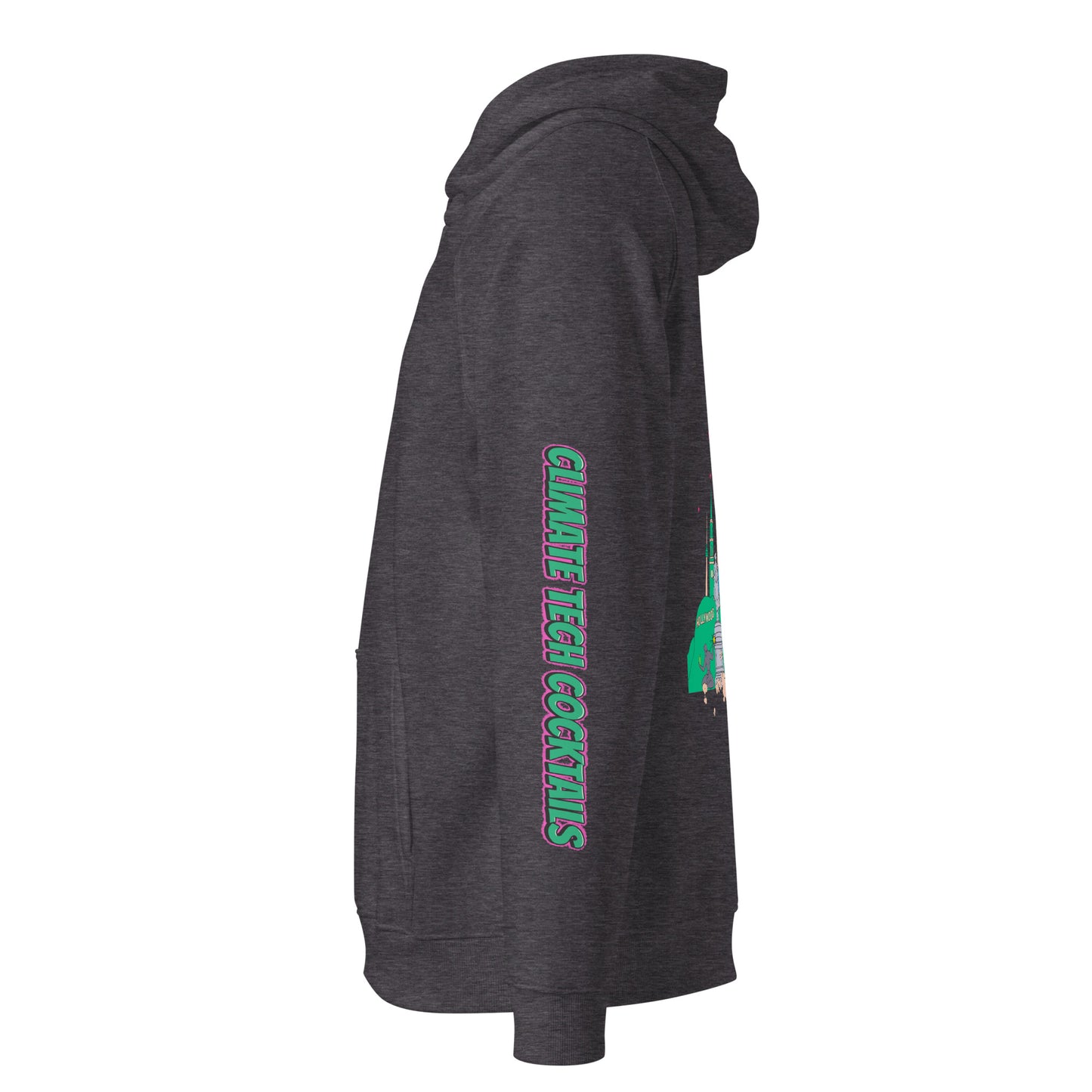 Sleeve Logo Unisex Eco Raglan Hoodie