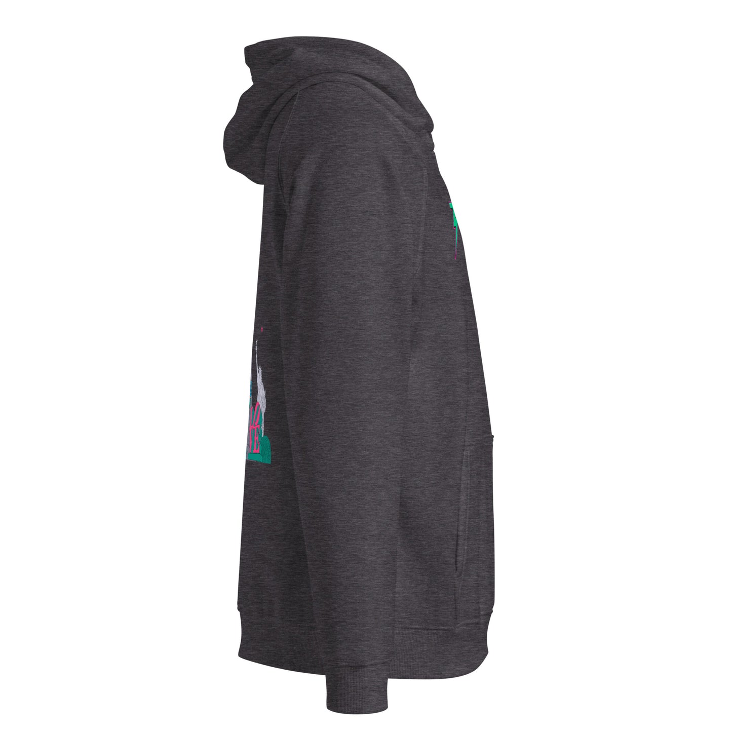 Sleeve Logo Unisex Eco Raglan Hoodie