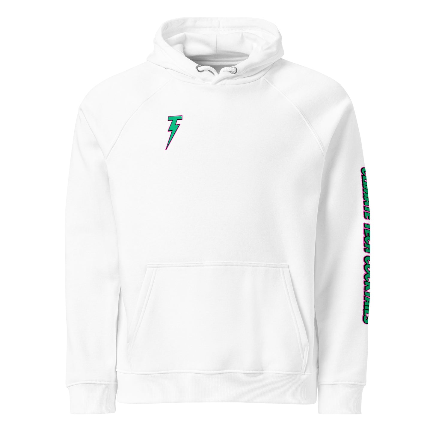 Sleeve Logo Unisex Eco Raglan Hoodie