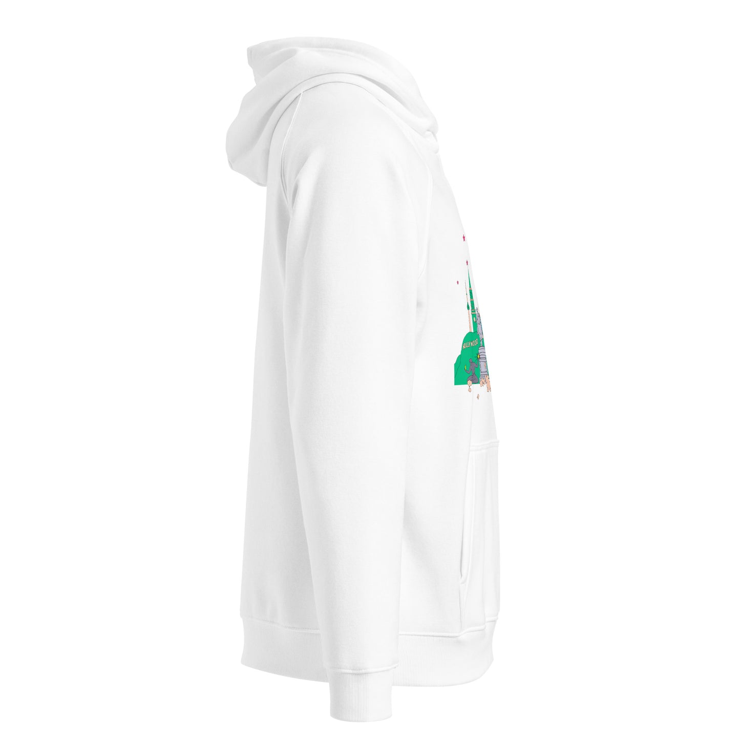 Here We Are Unisex Eco Raglan Hoodie