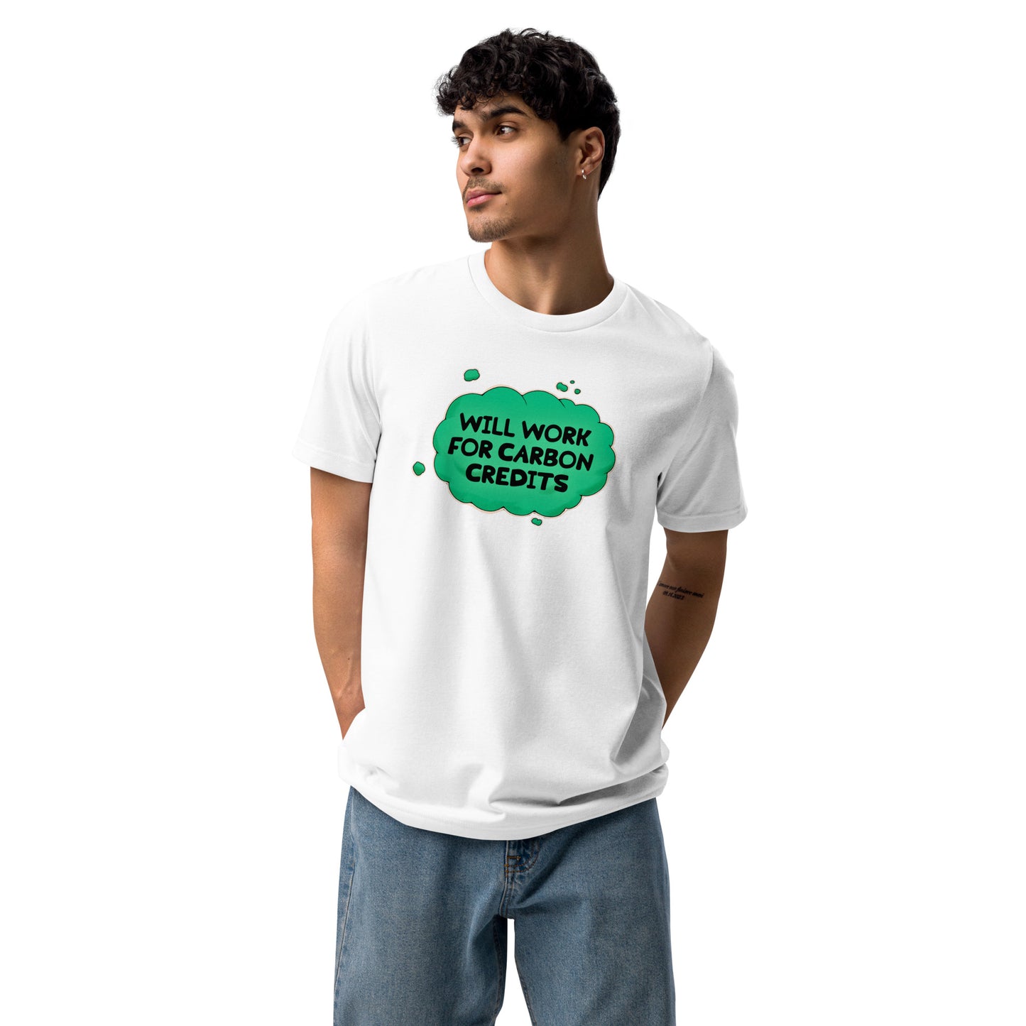 Will Work For Carbon Credits Unisex Staple Eco T-shirt